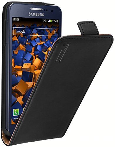 mumbi PREMIUM Leder Flip Case für Samsung Galaxy A3 (2015) Tasche