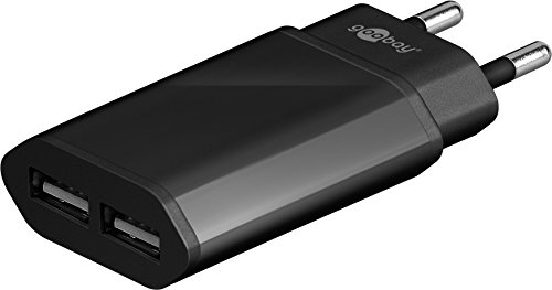 Ultra Slim Ladegerät mit 2x USB-Adapter mit 2A für Smartphone und Tablet