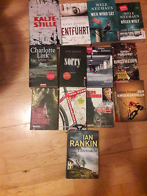 Bücherpaket 13 Krimi*Thriller*Spannung; Neuhaus, Dorn, Link, Rankin, Thiesler ..