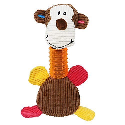 Hund Toy Reinigung Zähne Chew Toy Plüsch Affe Quietschen Spielzeug für große zu kleinen Hunden