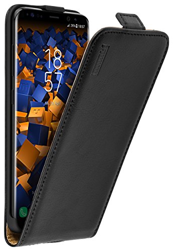 mumbi PREMIUM Leder Flip Case für Samsung Galaxy S8 Tasche