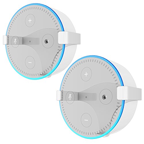 Wandhalterung Echo Dot Halterung Ständer für Amazon All-New Echo Dot (2nd Generation), 2 Stück (weiß)