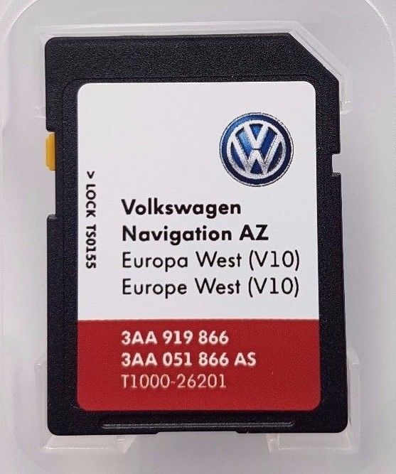 VW RNS 315 Navi Update 2018 SD Karte V10 Westeuropa Volkswagen Seat Skoda Neu