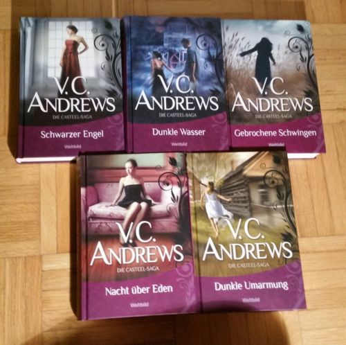 V C Andrews   Casteel Saga komplett 5 HC Bücher neuwertig 