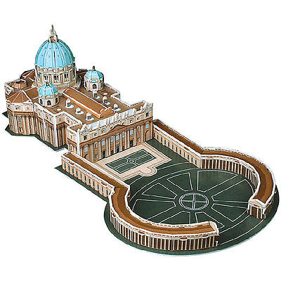Playtastic 3D-Puzzle Petersdom mit Petersplatz in Rom