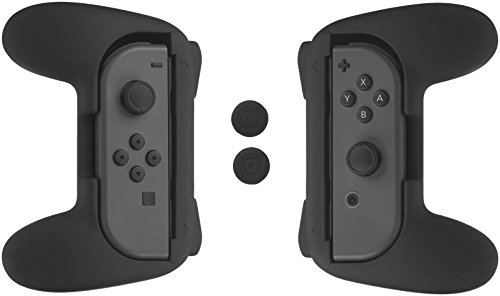 AmazonBasics - Schutzhüllen-Kit für Joy-Con-Controller für die Nintendo Switch, Schwarz