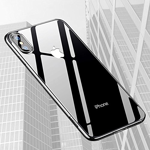 iphone X Hülle,Yica Dünn Crystal Clear Transparent Handyhülle Cover Soft Premium-TPU Durchsichtige Schutzhülle Backcover Slimcase für iphone X