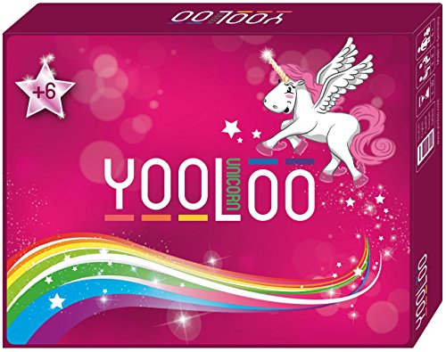 YOOLOO Unicorn - Das coole Kartenspiel für Kinder, Eltern und Einhorn Freunde (2 bis 8 Personen, 2 Spielvarianten)