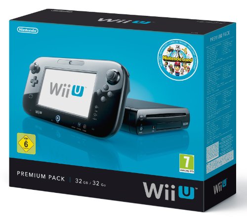 Nintendo Wii U - Konsole, Premium Pack, 32 GB, schwarz mit Nintendo Land