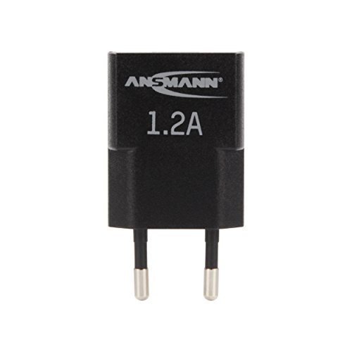 ANSMANN 1-Port High Speed USB Ladegerät (1.2A) Steckdosen Netzteil Ladegerät für Apple Watch iPhone iPad und Android Samsung