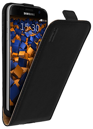 mumbi PREMIUM Leder Flip Case für Samsung Galaxy S7 Tasche
