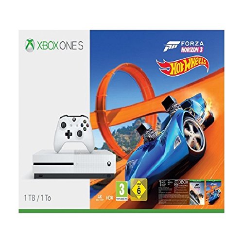 Xbox One S 1TB Konsole + Forza Horizon 3 + Hot Wheels DLC
