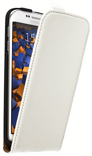 mumbi Flip Case für Samsung Galaxy S6 Edge Tasche weiss