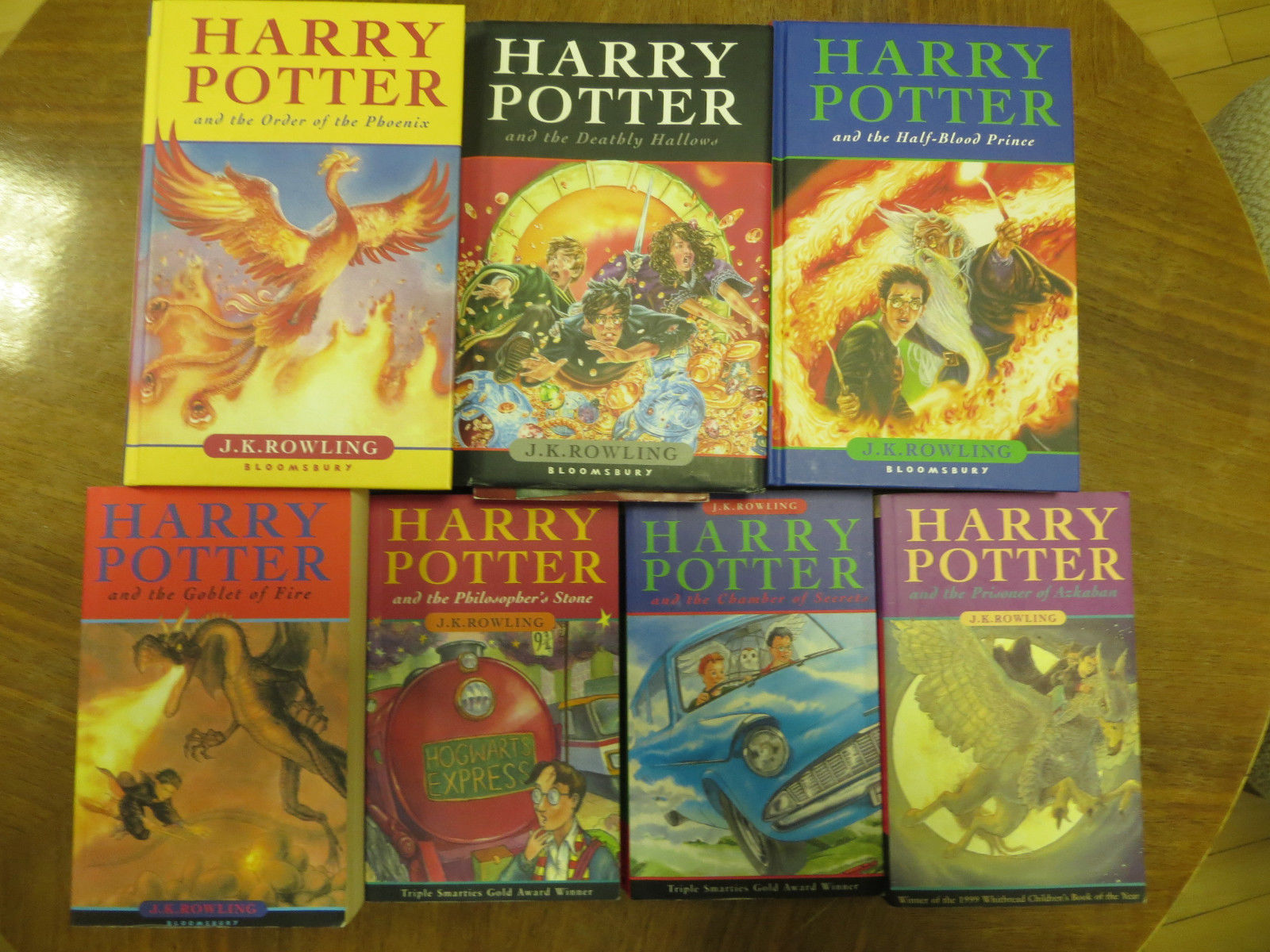Bücherpaket 7 x Fantasy-Romanreihe Harry Potter in Englisch  Konvolut 