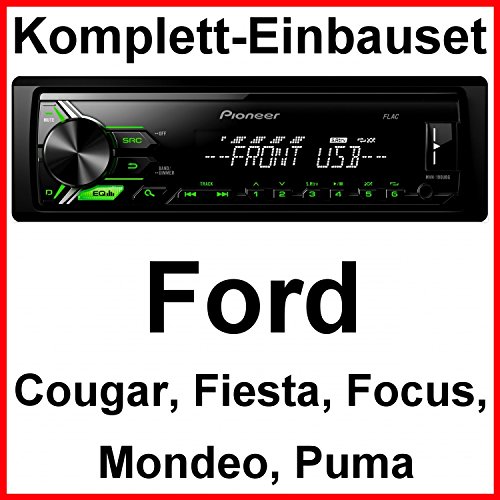 Komplett-Set Ford Focus Fiesta Puma Mondeo Cougar MVH-190UBG USB Autoradio MP3