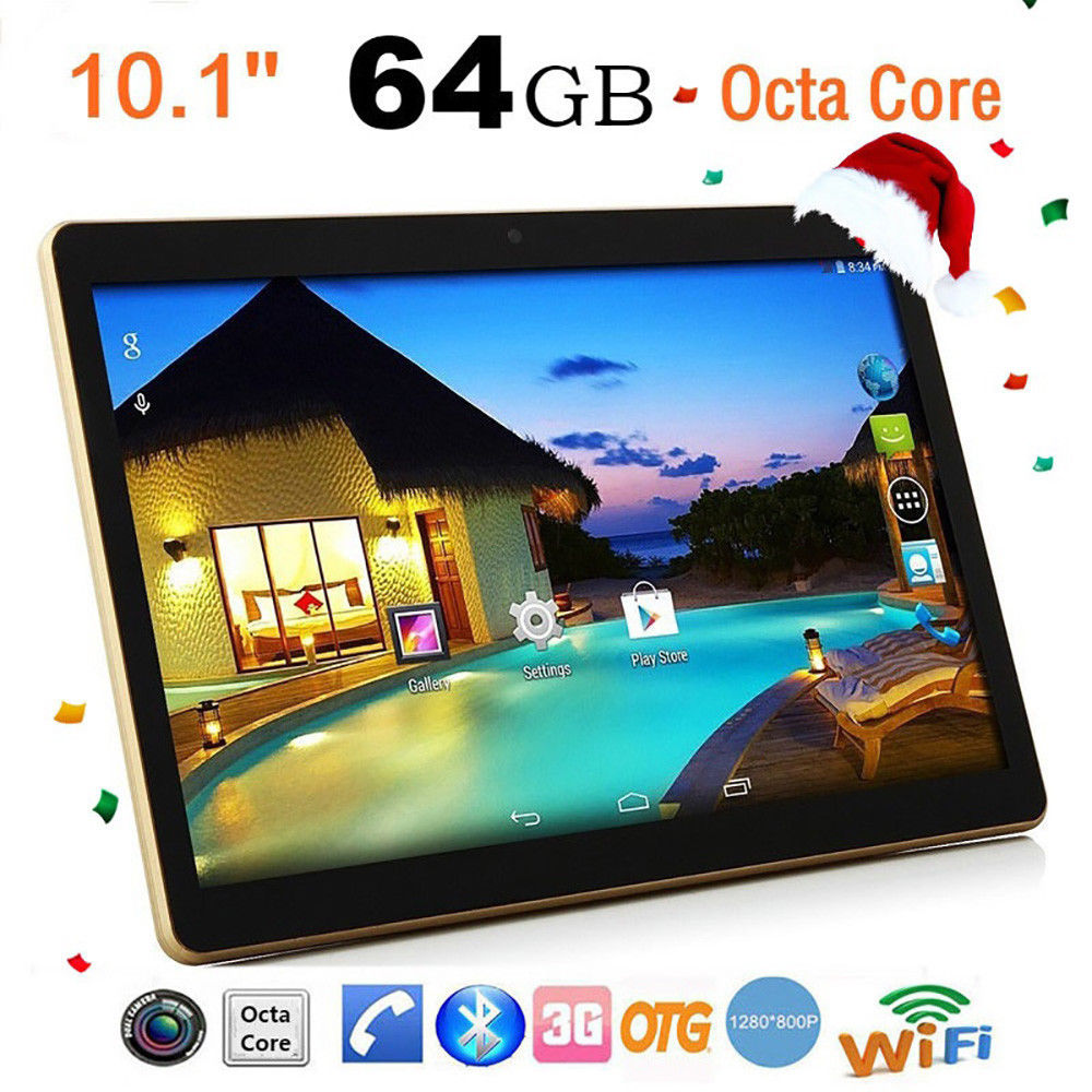 10.1'' Tablet PC Android 6.0 Octa Core 64GB+4GB HD WIFI Phablet Dual Kamera&SIM