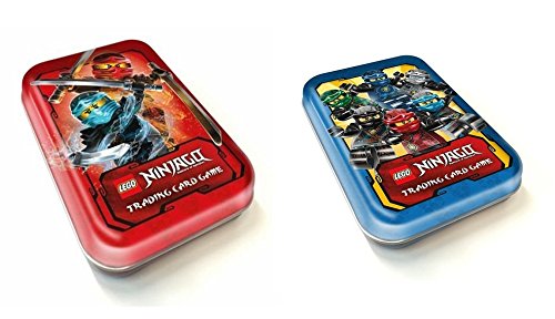 LEGO Ninjago Sammel Karten Box, Dose für Trading Cards in Blau und Rot