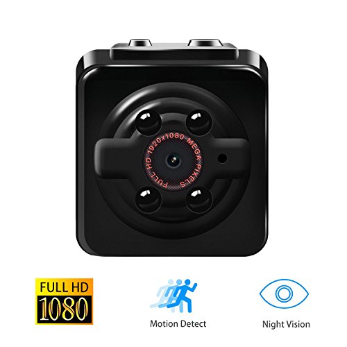 1080P Mini Cam Surveillance Kamera Vaxiuja Full HD Tragbare Kleine Nanny Cam mit Nachtsichtgerät für Zuhause / Büro / Garten / Garage / Indoor / Outdoor Sicherheit Kamera