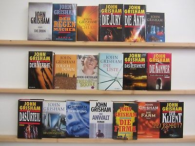 John Grisham  19 Bücher Romane Krimi Kriminalromane Politthriller Thriller