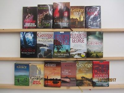 Elizabeth George 16 Bücher Romane Krimi Kriminalromane Thriller 