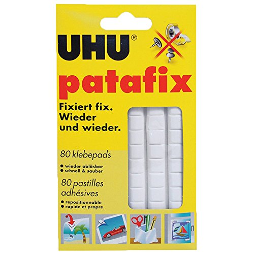UHU 1648810 - UHU Patafix, 80 ST, Klebepads, weiß