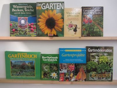 40 Bücher Garten gärtnern Gartengestaltung Gartenpflege Gartenkunst