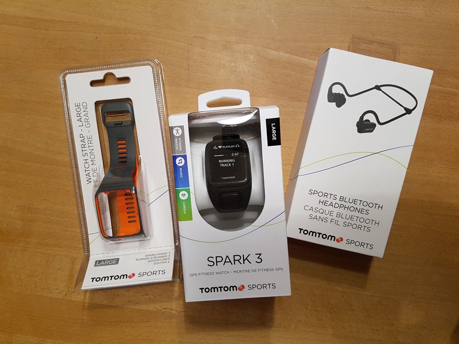 TomTom Spark 3 Cardio + Musik + GPS + ZWEI!! Armbänder + Bluetooth Headset