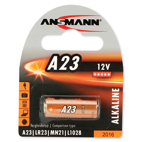 ANSMANN Alkaline Batterie A23 (12V) für Garagentoröffner, Alarmanlage, Funkauslöser für Kamera, Messgeräte, Klingel usw..