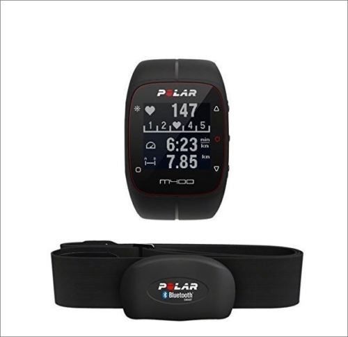 Polar M400 HR GPS Laufuhr inkl. H7 Herzfrequenzsensor und Brustgurt schwarz