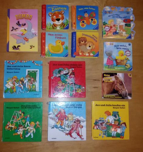 13 Kinderbücher Paket Konvolut tlw. Fühlbücher, Vorlesebücher