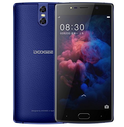 DOOGEE BL7000 - 4G Android 7.0 Smartphone ohne Vertrag 7060mAh 5.5 Zoll FHD 13MP Front-Kamera 13MP+13MP Dual Hinten Kamera 4GB RAM 64GB ROM MTK6750T 1.5GHz Octa Core Fingerabdruck Fast Charge - Blau
