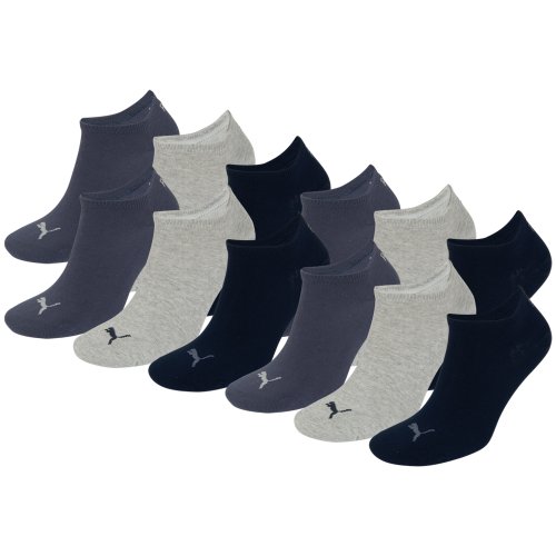 PUMA Unisex Sneakers Socken Sportsocken 12er Pack navy / grey / nightshadow blue 532 - 35/38