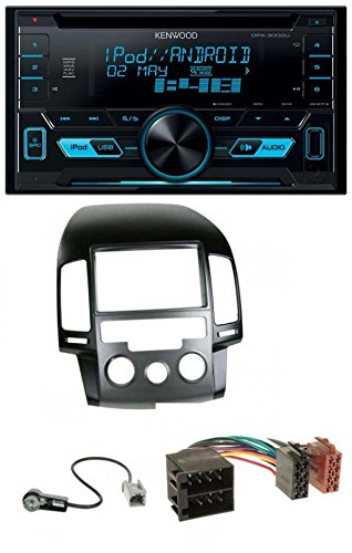Kenwood DPX-3000U 2DIN USB AUX MP3 CD Autoradio für Hyundai i30 (ab 08)