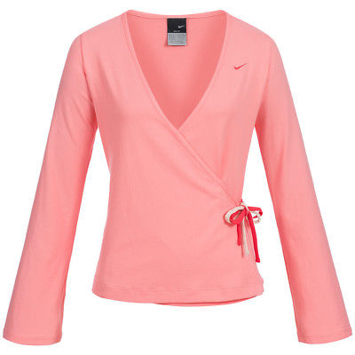 Nike Damen Yoga Shirt Fitness Oberteil Cover Up Top 119460-810 Sport Shirt neu