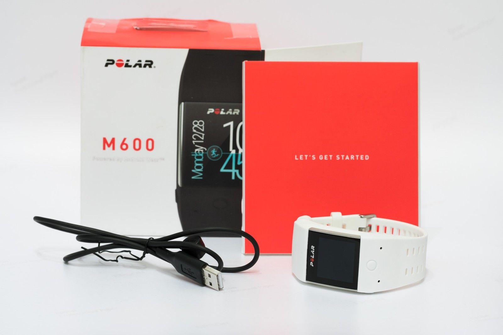 Polar M600 GPS Smartwatch weiß / Activity Tracker mit Android Wear OS