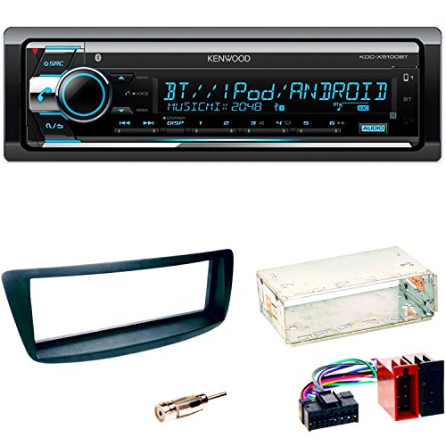 Kenwood KDC-X5100BT Autoradio Bluetooth CD USB AUX 1-DIN Einbauset Toyota Aygo Citroen C1 Peugeot 107