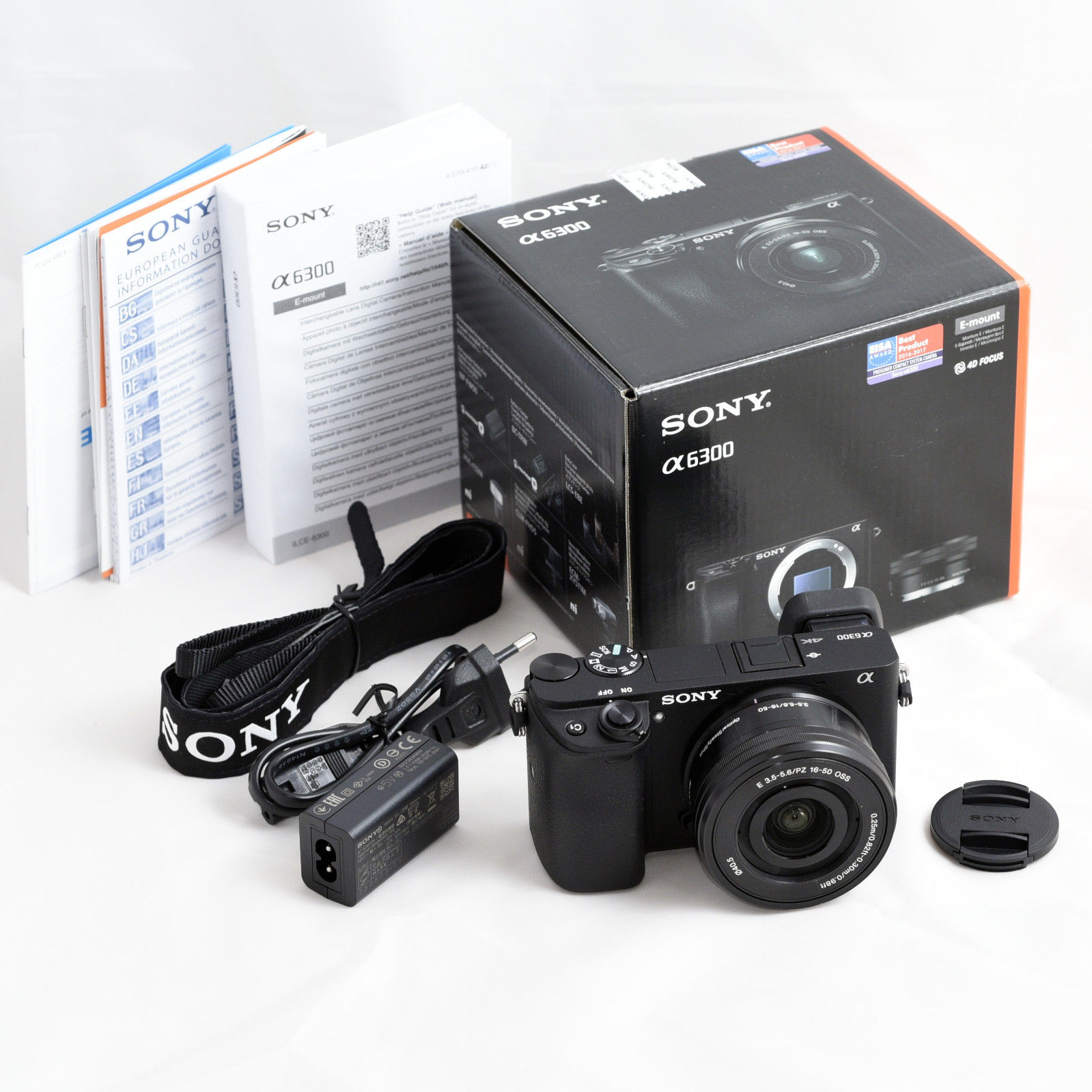 Sony Alpha 6300 E-Mount Systemkamera mit 16-50 mm Objektiv 24 Megapixel Schwarz
