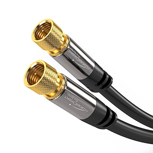 KabelDirekt SAT Kabel F-Stecker (7,5m 75 Ohm, F Stecker Koaxialkabel geeignet für TV, HDTV, Radio, DVB-T, DVB-C, DVB-S, DVB-S2 - PRO Series)