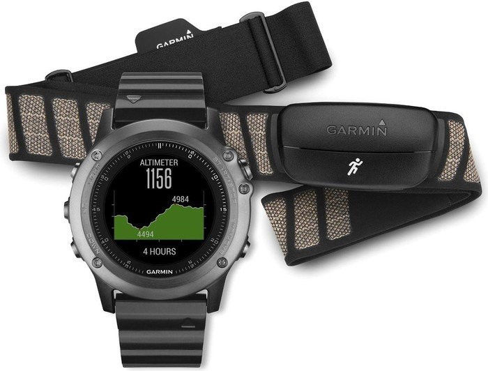 Garmin fenix 3 Saphir Edition Multi-Sport GPS Watch HRM-Run Bundle (Brustgurt)