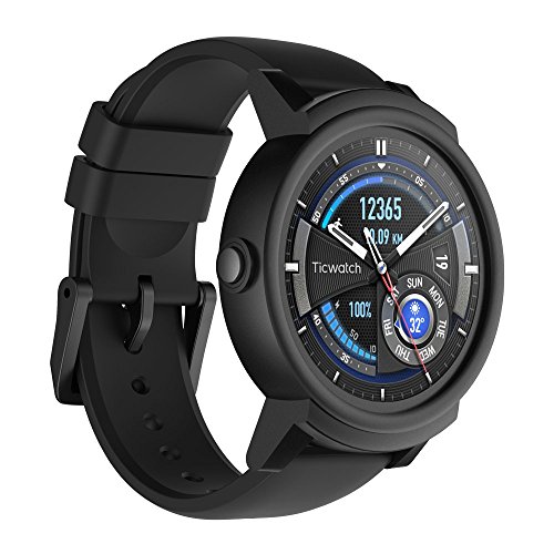 Ticwatch E die bequemste Smartwatch-Shadow, 1,4 Zoll OLED Display, Android Wear 2,0, kompatibel mit iOS und Android, Google Assistant
