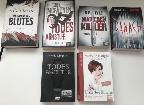 Bücherpaket Thriller Krimi Die Unzerbrechliche Todes Wächter Danach Mädchen Kill