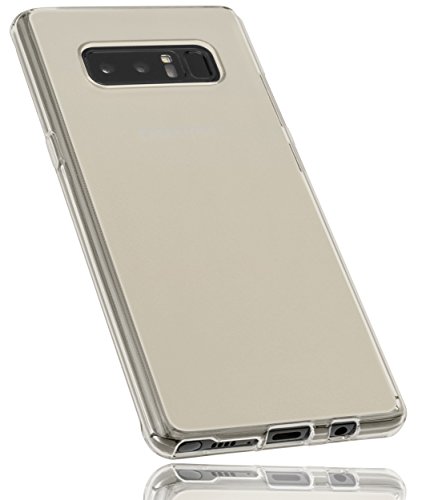 mumbi Schutzhülle für Samsung Galaxy Note8 Hülle transparent weiss