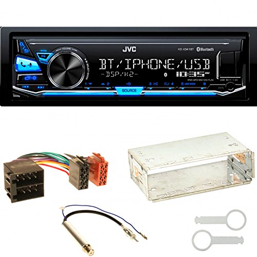 JVC KD-X341BT Autoradio Bluetooth USB AUX 1-DIN Einbauset für Seat Ibiza 6L Arosa Cordoba