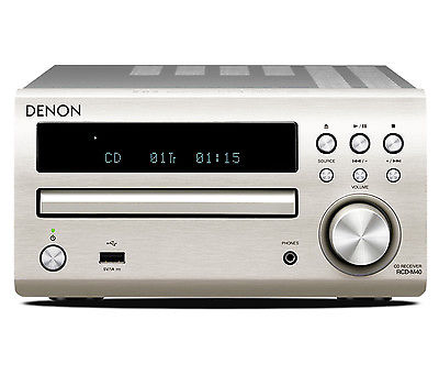 Denon DM40DAB Micro DAB CD FM System Silver DM-40DAB