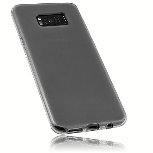 mumbi Schutzhülle für Samsung Galaxy S8+ Hülle transparent schwarz