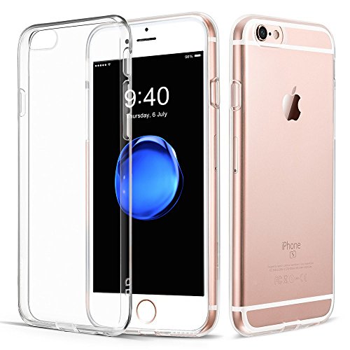 iPhone 6S 6 Hülle, Vkaiy iPhone 6 6S Schutzhülle, Transparent Ultra Dünn Handyhülle - Soft Silikon Crystal Durchsichtig TPU Bumper Backcover Case für iPhone 6/6S (4,7