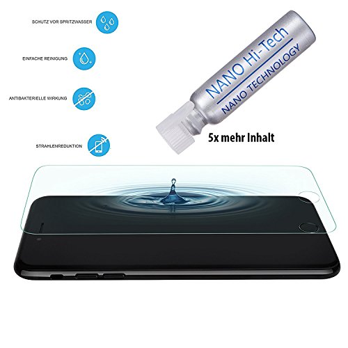 PhoneStar flüssiger Displayschutz liqiud Panzerglas 5ml [FULL COVER NANOVERSIEGELUNG] für alle Modelle iPhone, Samsung, Huawei etc.