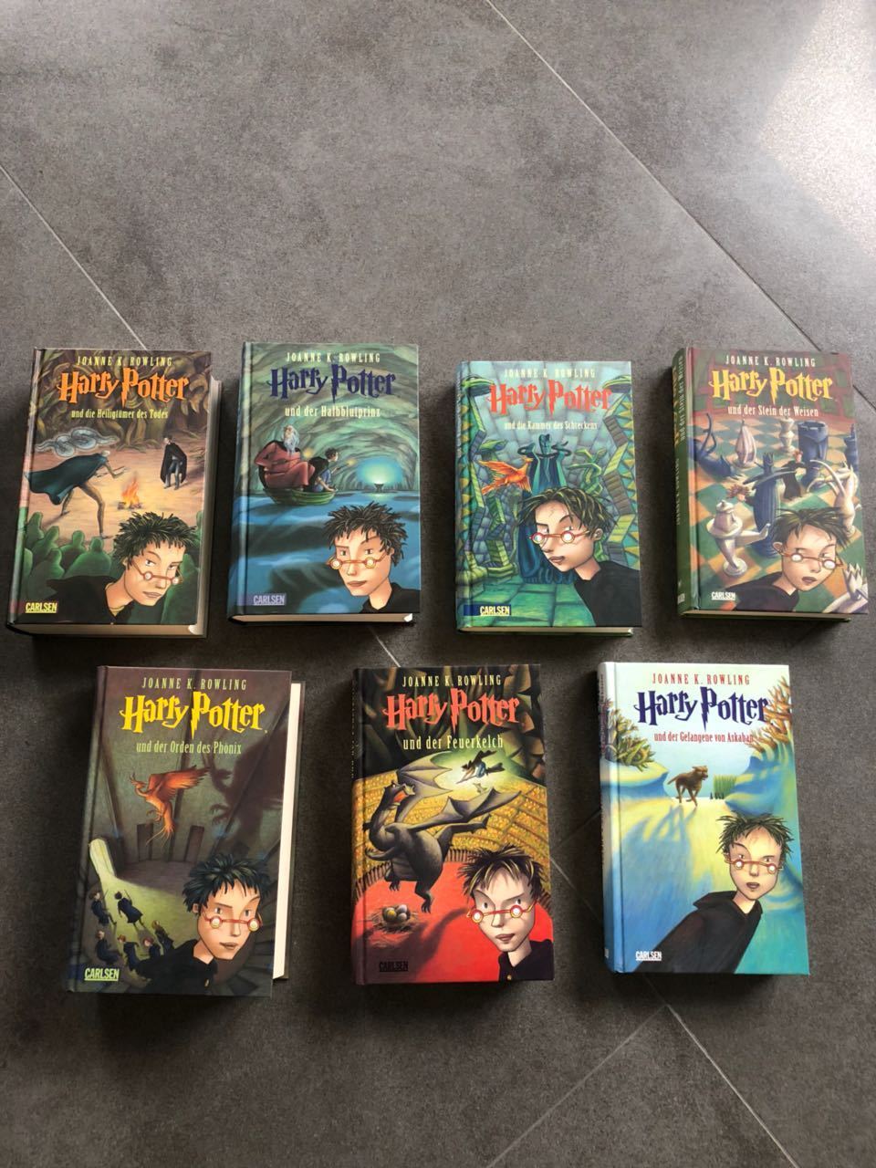 Alle 7 Bücher Harry Potter Bände von Joanne K. Rowling 
