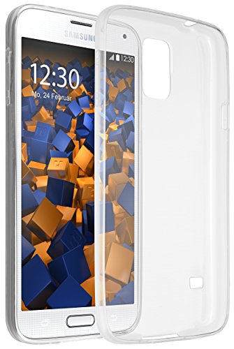 mumbi UltraSlim Hülle für Samsung Galaxy S5 / S5 Neo Schutzhülle transparent (Ultra Slim - 0.55 mm)