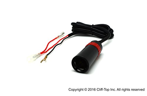 Cliff-Top® 12-24 V DC Motorrad hard-wire Zigarettenanzünder Steckdose (Bullet und Y Anschlüsse)